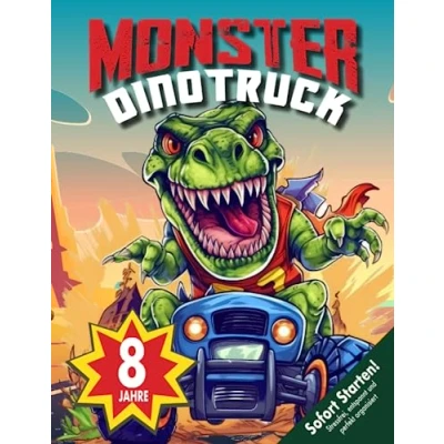Abbildung von Auto Monstertruck Dinosaurier Schatzsuche Kindergeburtstag ab 8 Jahren: Gewinnt mit dieser Schnitzeljagd ein monströses Autorennen und findet ... Knifflig Los gehts! (Bravo Schatzsuche)