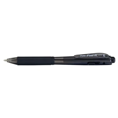 Abbildung von Pentel BX440 A Kugelschreiber mit Druckmechanik, 12 Stück, Schwarz, 0.5 mm