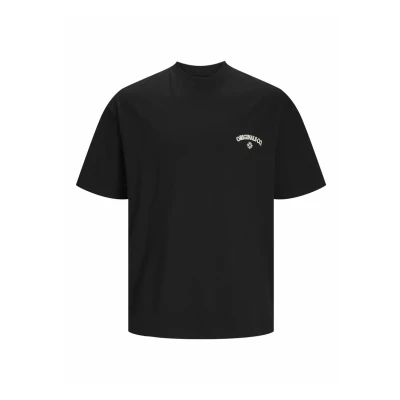 Abbildung von Jack &amp; Jones Jorsantorini BACK SS CREW NECK Tshirt print, Herren, Größe: XS, Black