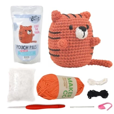 Abbildung von Crochet Kit Pouch Pals Cleo The Tiger