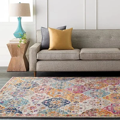 Abbildung von Surya Läufer &quot;Sicily&quot;, rechteckig, Boho Kurflor Orientteppich, Wohnzimmer, Schlafzimmer