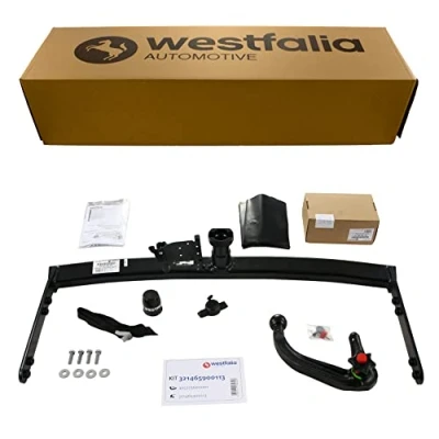 Abbildung von Westfalia Abnehmbare Anhängerkupplung für VW Golf IV Limousine (BJ 10/97 10/03), Bora 10/98 05/05) nicht Syncro im Set mit 13 pol. fzg. spez. Elektrosatz