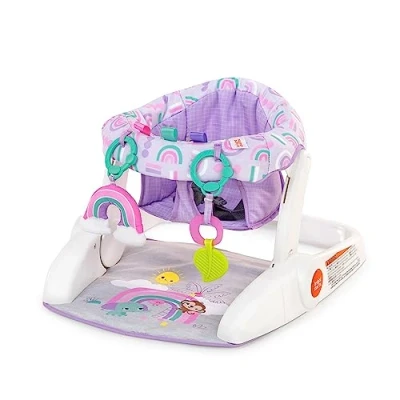 Abbildung von Bright Starts Sitzlernsitz mit 2 Positionen für Babys Spielzeug, Unisex, 4 12 Monate, Lila Paradies