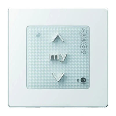 Abbildung von Somfy® Smart Home Funkwandsender smoove Origin io Pure inkl. Rahmen in verschiedenen Farben. (Smoove Rahmen)