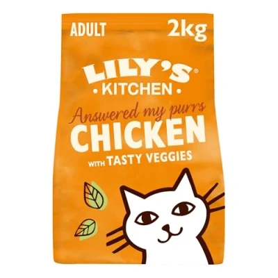 Abbildung von Lily&#039;s Kitchen mit natürlichen Zutaten hergestellt Trockenfutter für ausgewachsene Hunde Katzenfutter Ofenhähnchen Gemüse Getreidefreie Rezeptur 2kg