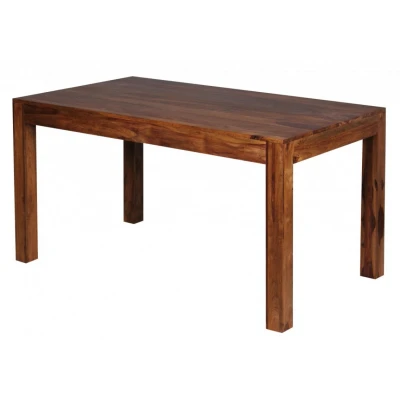 Abbildung von Design Esstisch Massiv 140 x 80 76 cm Sheesham Massivholz