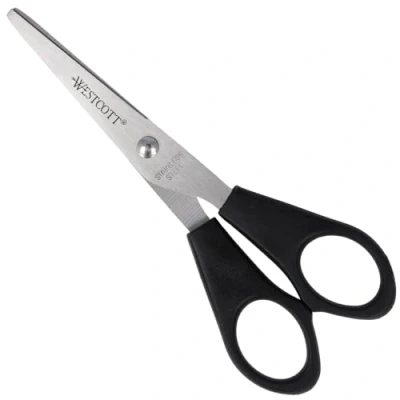 Abbildung von Westcott E 31150 00 Schere Büro, rostfrei, symmetrisch, 13 cm/5 Zoll, schwarz