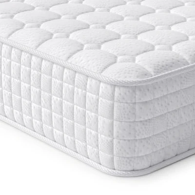 Abbildung von Vesgantti Matratze 24cm höhe H3 160x200 Mittelfest 7 Zonen Taschenfederkernmatratze Orthopädischem Tonnentaschenfederkernmatratze Öko Tex Kaltschaummatratzen(Weiß,Tight Top)
