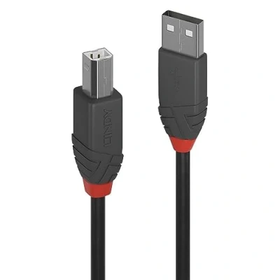 Abbildung von LINDY 36671 0, 5m USB 2.0 Typ A an B Kabel, anthra Line Anthrazit