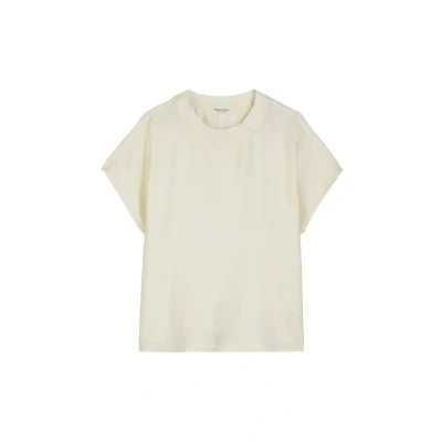 Abbildung von Marc O&#039;Polo Regular AUS Mixcrinkle Bluse, Damen, Größe: 32, Beige