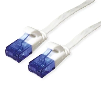 Abbildung von VALUE Patchkabel Kat.6A (Class EA) UTP, extra flach, weiß, 5 m