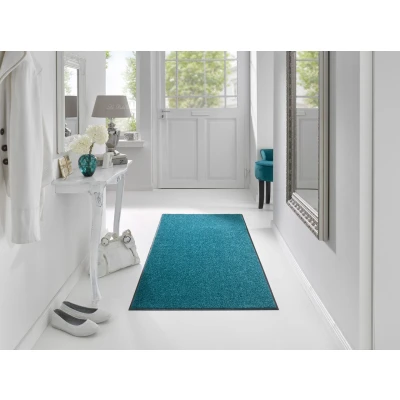 Abbildung von wash+dry Fußmatte, Peacook Green 75x190 cm, innen und außen, waschbar, Bunt