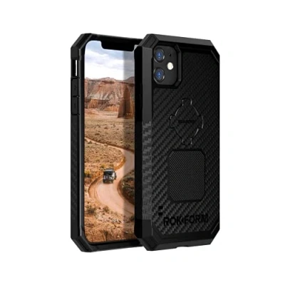 Abbildung von Rokform Schutzhülle für iPhone 11, Rugged Series, magnetische Apple Gear, Hülle mit RokLock Drehverschluss, stoßfest, sturzgeprüfte Rüstung (schwarz)