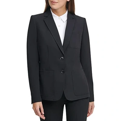 Abbildung von Tommy Hilfiger Damen Work One Button Jackets Blazer, Schwarz, 36
