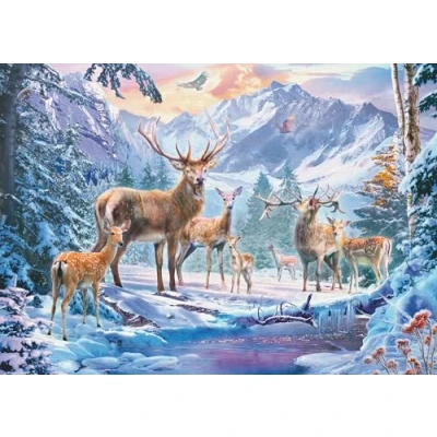Abbildung von Ravensburger REHE UND Hirsche IM Winter Sonstige Accessoires, Größe: One Size, Mehrfarbig