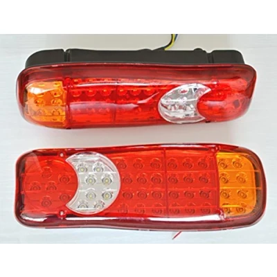 Abbildung von 2 x LED hinten Schwanz Bergung 24 V Lichter für LKW Kippmulde Fahrgestell Anhänger Wohnwagen