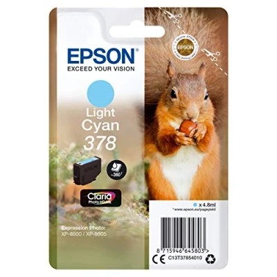 Abbildung von Epson 378 light cyan tintenpatrone 4,8 ml C13T37854010 original