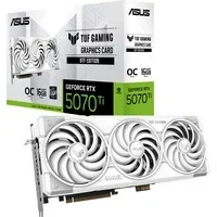 Abbildung von ASUS TUF Gaming GeForce RTX 5070 Ti 16GB GDDR7 BTF White OC Edition Grafikkarte (NVIDIA DLSS 4, 3,125 Slot, PCIe 5.0, 3X DisplayPort 2.1b, 2X HDMI GC HPWR, Weiß, RTX5070TI O16G WHITE)