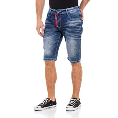 Abbildung von Cipo &amp; Baxx Jeans Shorts, Herren, Größe: 29, Blue