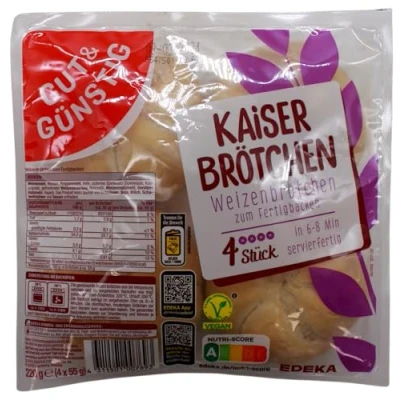 Abbildung von Gut &amp; Günstig Kaiser Brötchen zum Fertigbacken, 12er Pack (12 x 220g)