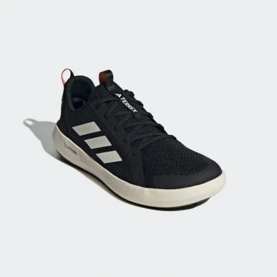 Abbildung von Adidas Terrex BOAT Climacool Hikingschuh, Herren, Größe: 43 1/3, Core black/chalk white/semi impact orange Schuhe