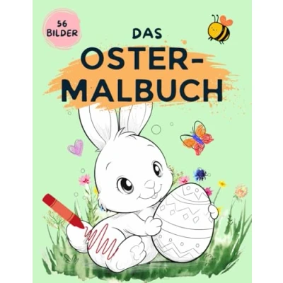 Abbildung von Das Oster Malbuch: 56 süße Bilder zum Ausmalen und Kritzeln ab 2 Jahren
