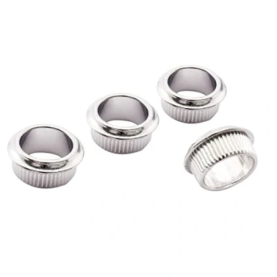 Abbildung von Musiclily Pro 18mm Bass Mechanikbuchsen für E Offener Stil Tuning Pegs Machine Heads, Chrom (4er Set)