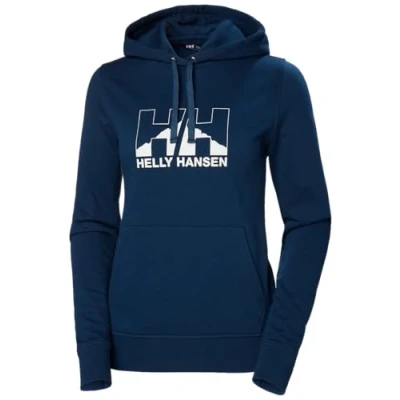 Abbildung von Helly Hansen NORD Graphic Hoodie Kapuzenpullover, Damen, Größe: Small, Ocean