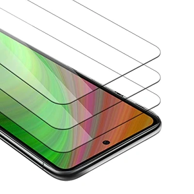 Abbildung von Cadorabo 3x Panzer Schutz Glas für Samsung Galaxy A72 4G / 5G 3 Stück Schutzfolie in Ultra Klar Hüllen freundlich Gehärtetes (Tempered) Dipslayschutz Folie 9H Härte Anti Kratzer