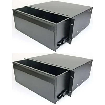 Abbildung von Bundle: 2 x Adam Hall PROFI 4 HE ERGO 19&quot; Aluminium Rackschublade ALU 874E04A Rack Schublade (2 Rackschublade)