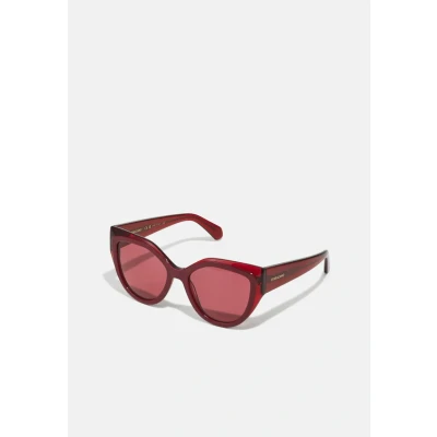 Abbildung von Ferragamo Sonnenbrille, Damen, Größe: One Size, Transparent burgundy