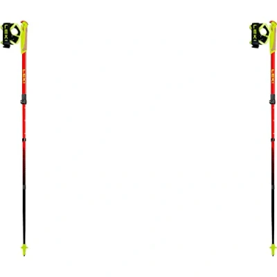 Abbildung von Leki Ultratrail Fx Junior Gelb Rot Leichter Verstellbarer Kinder Carbon Laufstock, Größe 95 110cm Farbe Naturalcar