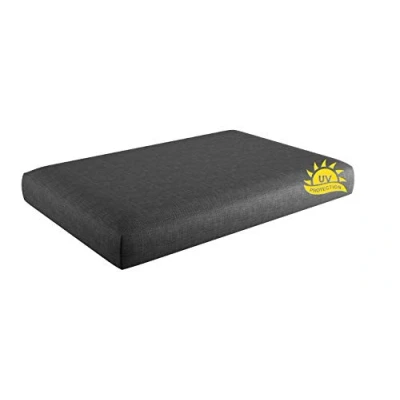 Abbildung von sunnypillow Sitzkissen Palettenkissen mit abnehmbarem Bezug 120x60x15cm, Anthrazit UV