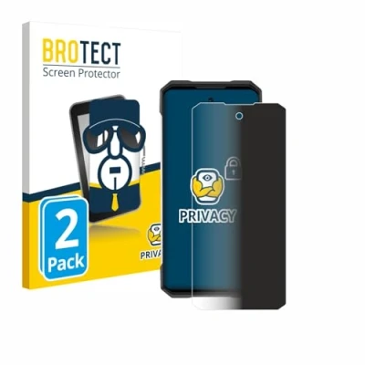 Abbildung von BROTECT (2 Stück Anti Spy Blickschutzfolie für Doogee S200 Privacy Screen Protector [Displayschutz Folie, Sichtschutz, Blaulichtfilter]