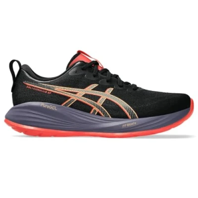 Abbildung von Asics Gelcumulus 27 Laufschuh Straße, Herren, Größe: 42.5, Black/coral reef Schuhe