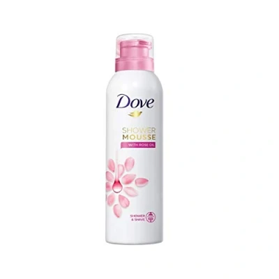 Abbildung von Dove Duschschaum Rosenöl pflegt und nährt die Haut 6er Pack (6 x 200 ml)