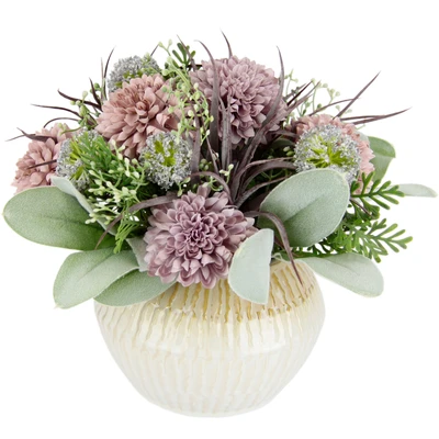 Abbildung von I.GE.A. Kunstblume &quot;Gesteck aus Dahlien und Allium&quot;