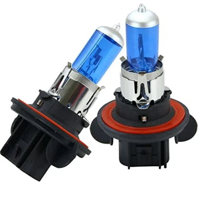 Abbildung von Recambo 2x Halogen H13 Scheinwerferlampe Birne 60/55W 12V Abblendlicht Fernlicht Glühlampen E Prüfzeichen Sockel P26.4t Xenon Weiß