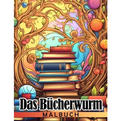 Abbildung von Das Bücherwurm Malbuch: Schöne Ausmalbilder für Bücherwürmer mit unglaublichen Illustrationen Erwachsene um Kreativität zu entfesseln ( Erwachsene)