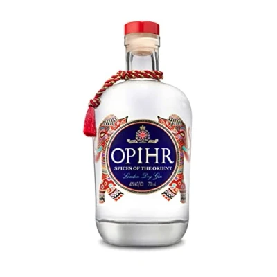 Abbildung von Opihr Spices of the Orient Dry Gin mit erlesenen Gewürzen wie schwarzer Pfeffer aus Indien, Kubeben Indonesien und Koriander Marokko handgepflückt (1 x 0,7l)