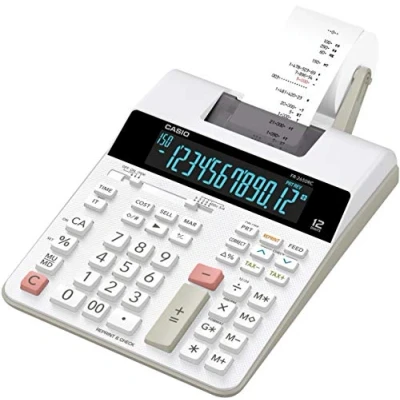 Abbildung von Casio Taschenrechner FR 2650RC Druckender Tischrechner Weiß Display (Stellen): 12 ne