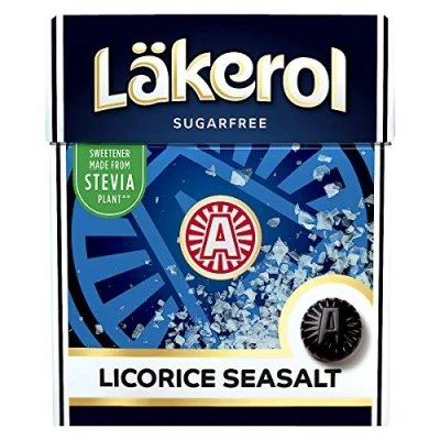 Abbildung von 10 x LÄKEROL LICORICE SEASALT 75g ZUCKERFREI Incl. Goodie von Flensburger Handel