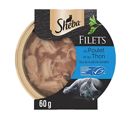 Abbildung von Sheba Les Domes de Sheba, 32 x 60 g Filets mit Huhn und Thunfisch, MSC