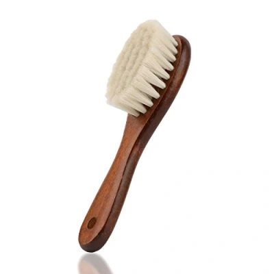 Abbildung von Baby Haarbürste mit Holzgriff und superweichen Borsten Natur Pur (Braun)