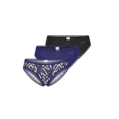 Abbildung von Sloggi Crush 3PACK Slip Schwarz blau, Damen, Größe: XS, blau