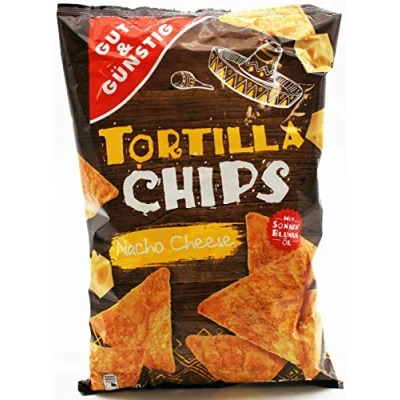 Abbildung von Gut &amp; Günstig Tortilla Chips Nacho Cheese, 10er Pack (10 x 300g)