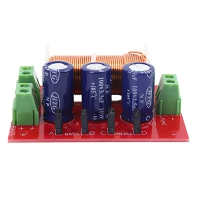 Abbildung von Jevina 400W Lautsprecher Frequenz Weiche 2 Wege Hoch Niedrig 4 16 Ohm Teiler für