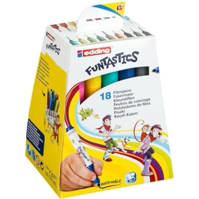 Abbildung von edding Faserstift Funtastic Kinderfasermaler, Wasserbasis, Geruchsneutral