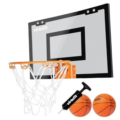 Abbildung von Pro Mini Basketballbrett mit 2 Bällen und Pumpe Schwarz