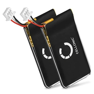 Abbildung von CELLONIC 2X Ersatz Akku 504374,BATT 03 für Sennheiser D10, DW Office, Pro 1, 2, 30, MB 1 Wireless Kopfhörer Ersatzakku 180mAh Batterie, Kopfhörerakku, Bluetooth Headset